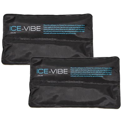 Ice-Vibe Cold Packs Hock 2 Stück Schwarz/Aqua
