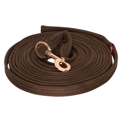 Imperial Riding Lunging Side Rope Soft Cushion Web Extra Walnut