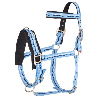 Imperial Riding Cavesson Nylon Blue Breeze Full