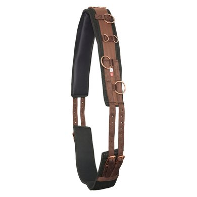 Imperial Riding Lunging Girth Deluxe Additional Nylon Walnut