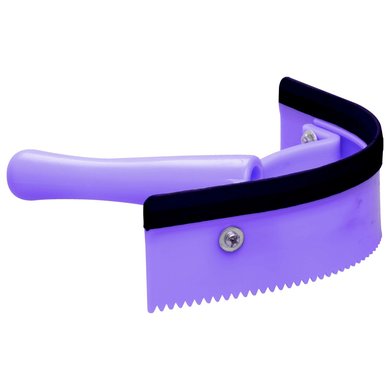 Imperial Riding Sweat Scraper Curved with Rubber Royal Purple