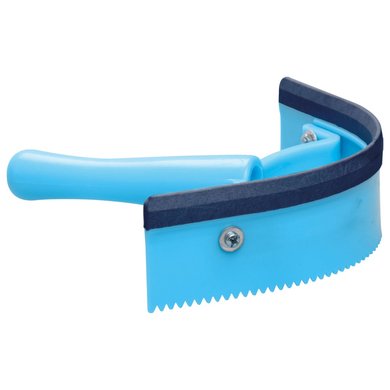 Imperial Riding Sweat Scraper Curved with Rubber Blue Breeze