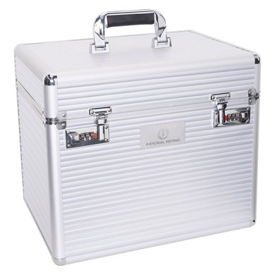 Imperial Riding Grooming Box Shiny Classic Silver One Size