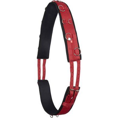 Imperial Riding Lunging Girth Deluxe Nylon Tango Red