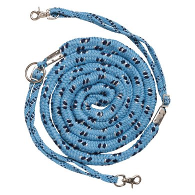 Imperial Riding Lunging Line Blue/Navy/Silver One Size