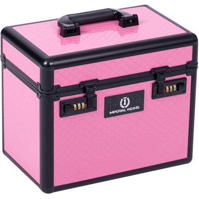 Imperial Riding Grooming Box Shiny Pink/Black One Size