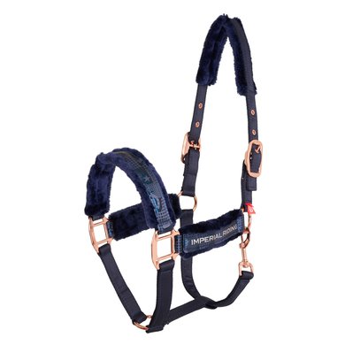Imperial Riding Halter Ambient Hide & Ride Navy Pony