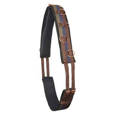 Imperial Riding Lunging Girth Deluxe Additional Nylon Multi Walnut