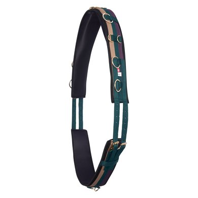 Imperial Riding Lunging Girth Deluxe Additional Nylon Multi Forest Green