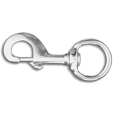Imperial Riding Carabiner with a Swivel Nickel Nickel 10mm