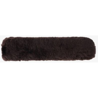 LeMieux Fur Padded Nose Band Faux Lambswool Brown One Size