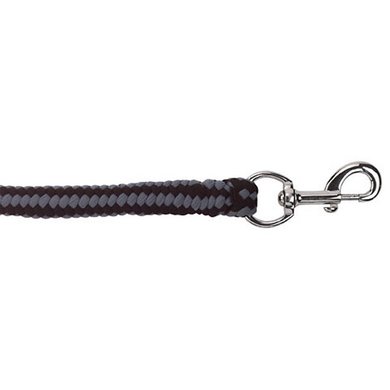 Covalliero Corde pour Licol Hippo Mousqueton Noir/Argent 2m