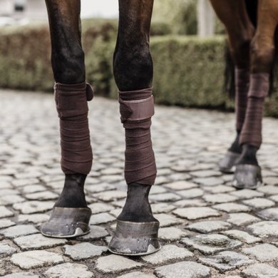 Kentucky Horsewear Bandages Fleece Polaire Marron Full