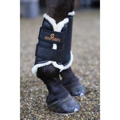 Kentucky Horsewear Turnout Boots Front Legs Black Full