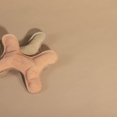 Kentucky Dog Toy Bone Pastel Peach