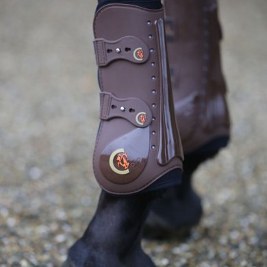 Kentucky Horsewear Protèges-Tendons Elastic Marron Full