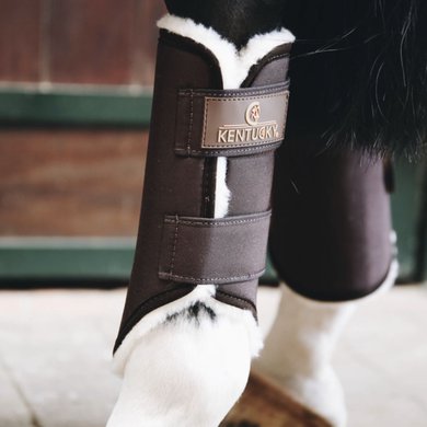 Kentucky Horsewear Turnout Boots Solimbra Hind Legs Brown Full