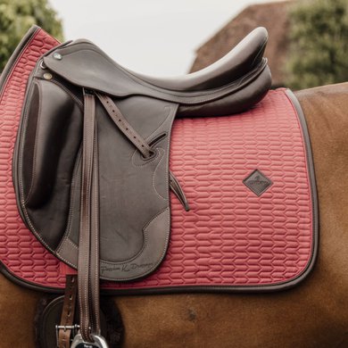 Kentucky Saddlepad Color Edition Leather Dressage Coral Full
