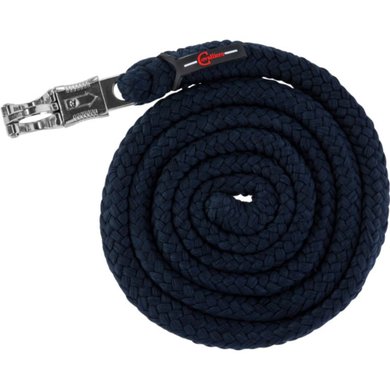Covalliero Lead Rope ClassicSoft with a Panic Snap Navy