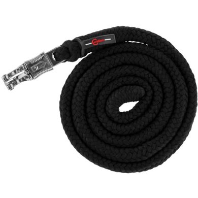 Covalliero Lead Rope ClassicSoft with a Panic Snap Black