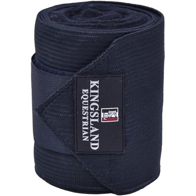 Kingsland Bandages Classic Elastiek 2-pack Navy One Size