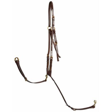 LJ-Leathers Hunting Martingale Pro Selected 3 Points Australian Nut