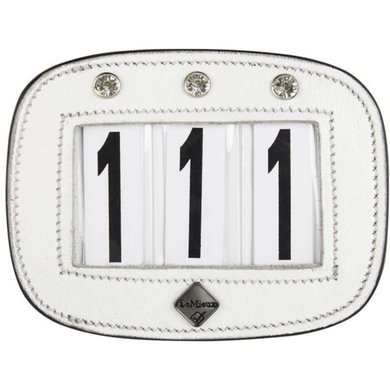 LeMieux Numéros de départ Saddle Pad Diamant Blanc