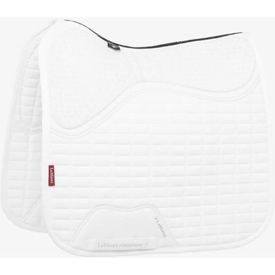 LeMieux Saddlepad Self-Cool Grip EuroJump Dressage White L (Full)