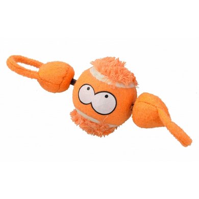 Coockoo Dog Toy Shoot Ball With String Orange 7,8 cm