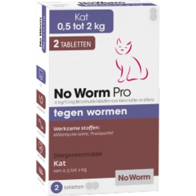 No Worm Pro Kitten 2 Stuks