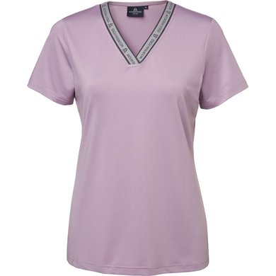 Mountain Horse T-Shirt Active Stripe Tech Mouve Pink XS