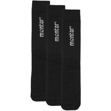 Montar Sokken Nylon 3-Pack Zwart 35-39