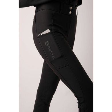 Montar Pantalon d'Équitation Delilah Softshell Full Grip Noir