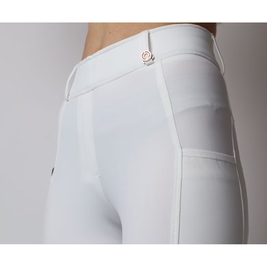 Montar Riding Legging Michelle Rosegold Logo White