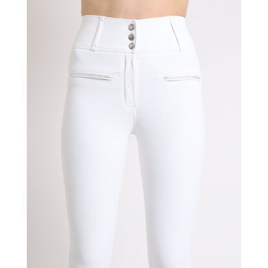 Montar Pantalon d'Équitation MoAviana Crystal Highwaist Full Grip Blanc