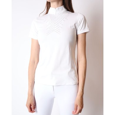 Montar T-shirt de Concours Bling MonTech Blanc