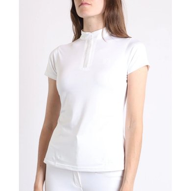 Montar Shirt Briella Crystal Short Sleeves White