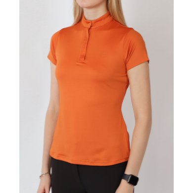 Montar Shirt Briella Crystal Korte Mouwen Burnt Orange