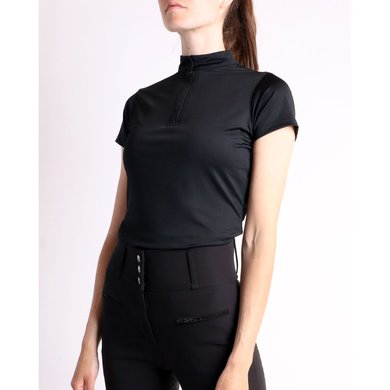 Montar Shirt Briella Crystal Short Sleeves Black
