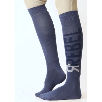 Rebel Socks Logo Dove Blue