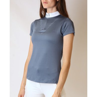 Rebel Competition Shirt Tone In Tone Crystal Dove Blue
