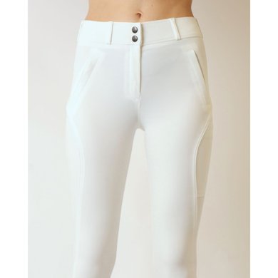 Rebel Pantalon d'Équitation Piping Blanc