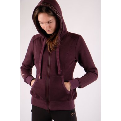 Montar Zip Hoodie Macie Rosegold Logo Plum Agradi