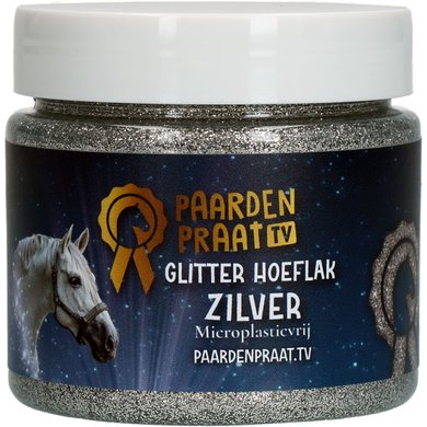 Paardenpraat Hoof Polish Glitter Argent 150ml