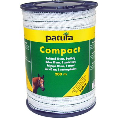 Patura Lint Compact 40mm Wit/Groen 200m