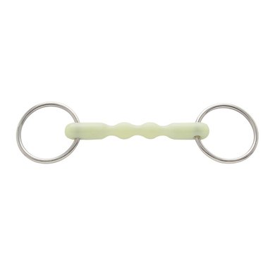 Pfiff Synth. Mouth Ring Snaffle Fruit Flavour White 13,5cm
