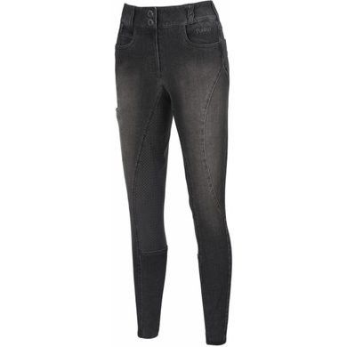 Pikeur Pantalon d'Équitation Lisha Jeans Full Grip Denim Noir