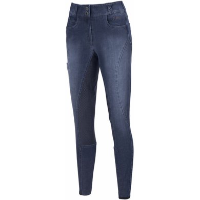 Pikeur Pantalon d'Équitation Lisha Jeans Full Grip Denim bleu