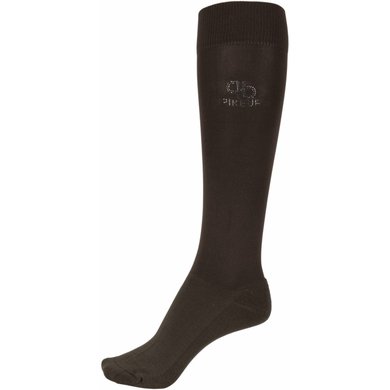Pikeur Chaussettes Selection avec Strass Dark Coffee