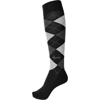 Pikeur sokken Zwart/Grijs